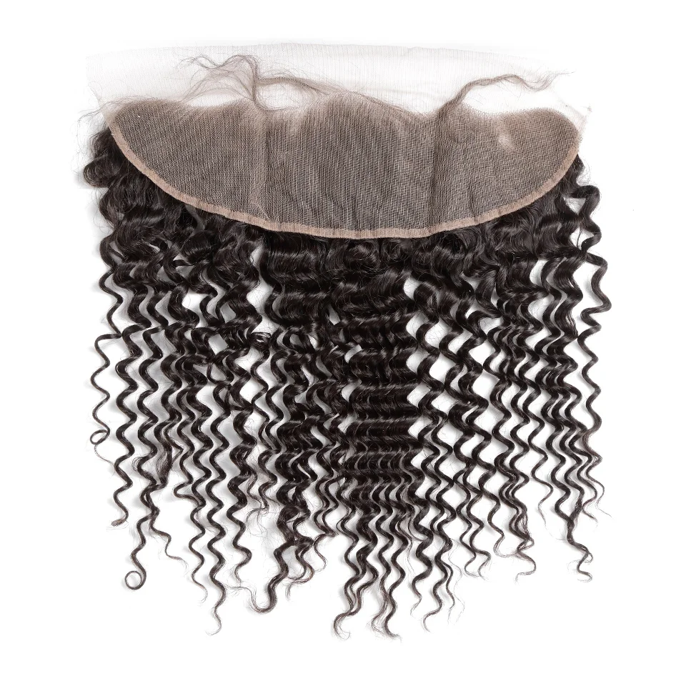 Luvin малазийские кудрявые волосы с кружевной фронтальной застежкой 13x4 отбеленные