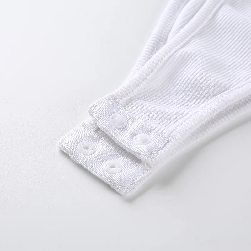 Women Square Neck Button Bodysuits Casual Regular Solid Color Long Sleeve Spring Summer Bodysuits Sexy Body Build Girl Rompers
Women Square Neck Button Bodysuits Casual Regular Solid Color Long Sleeve Spring Summer Bodysuits Sexy Body Build Girl Rompers