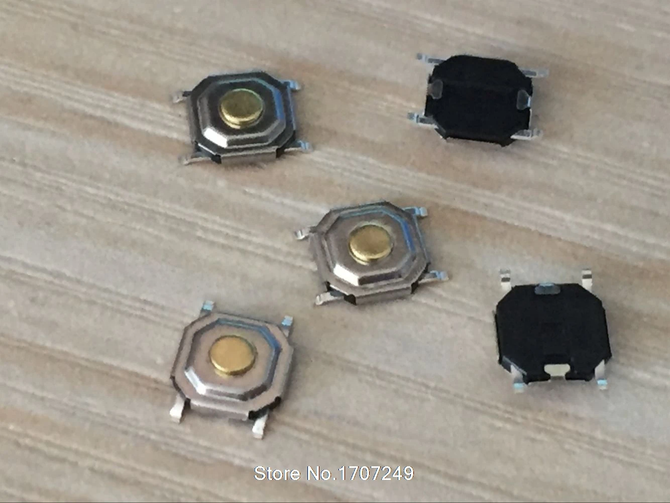 1000pcs/lot 4*4*1.5MM SMD 4PIN Tact Switch Metal Tactile Push Button Switch 5.2x5.2x1.5mm liquid crystal remote control button
1000pcs/lot 4*4*1.5MM SMD 4PIN Tact Switch Metal Tactile Push Button Switch 5.2x5.2x1.5mm liquid crystal remote control button