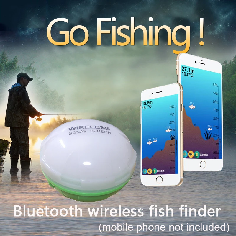 Portable Fish Finder Bluetooth Wireless Echo Sounder Sonar Sensor Depth Fishfinder for Lake Sea Fishing IOS& Android
Portable Fish Finder Bluetooth Wireless Echo Sounder Sonar Sensor Depth Fishfinder for Lake Sea Fishing IOS& Android