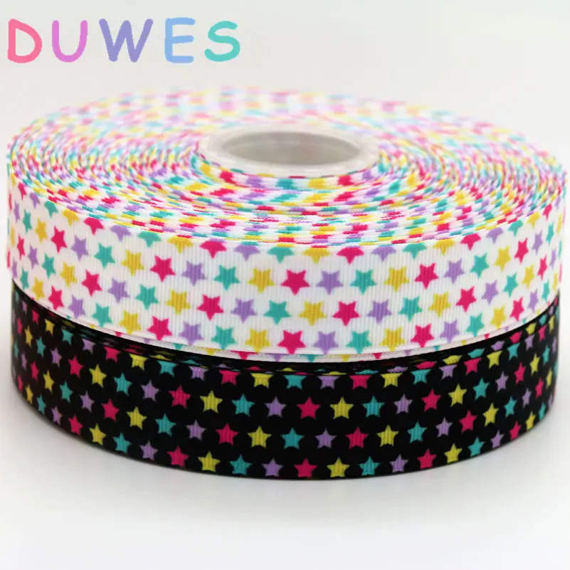 DUWES 50yards stars printed grosgrain Ribbon Accessory hairbow headwear DIY decoration Wholesale OEM D933
DUWES 50yards stars printed grosgrain Ribbon Accessory hairbow headwear DIY decoration Wholesale OEM D933