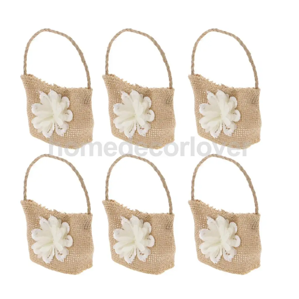 6pcs Hessian Jute Linen Flower Favor Bags Weddings Baby Showers Christmas Parties Rustic Burlap Gift Sweet
6pcs Hessian Jute Linen Flower Favor Bags Weddings Baby Showers Christmas Parties Rustic Burlap Gift Sweet