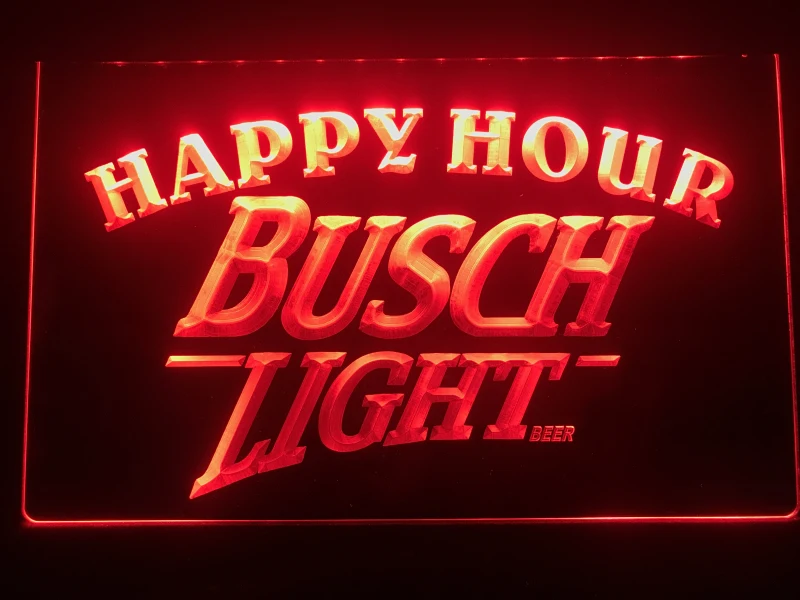 620 Busch Light Beer Happy Hour Bar Led Neon Sign | Дом и сад