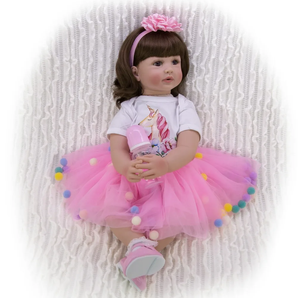 60cm alive Art handmade bebe doll Silicone Reborn Realistic girl Doll Reborn Baby touch soft children Toys gift toddlers sale
60cm alive Art handmade bebe doll Silicone Reborn Realistic girl Doll Reborn Baby touch soft children Toys gift toddlers sale