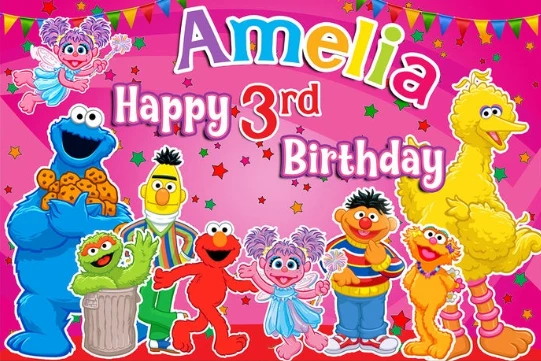 custom Abby Sesame Street happy birthday baby child photo background photography backdrops quality vinyl
custom Abby Sesame Street happy birthday baby child photo background photography backdrops quality vinyl