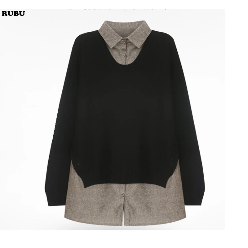 2017 AUTUMN WOMEN'S plus size shirt Causal knitted shirt fat sister mm shirt PLUS SIZE pull femme pullovers
2017 AUTUMN WOMEN'S plus size shirt Causal knitted shirt fat sister mm shirt PLUS SIZE pull femme pullovers