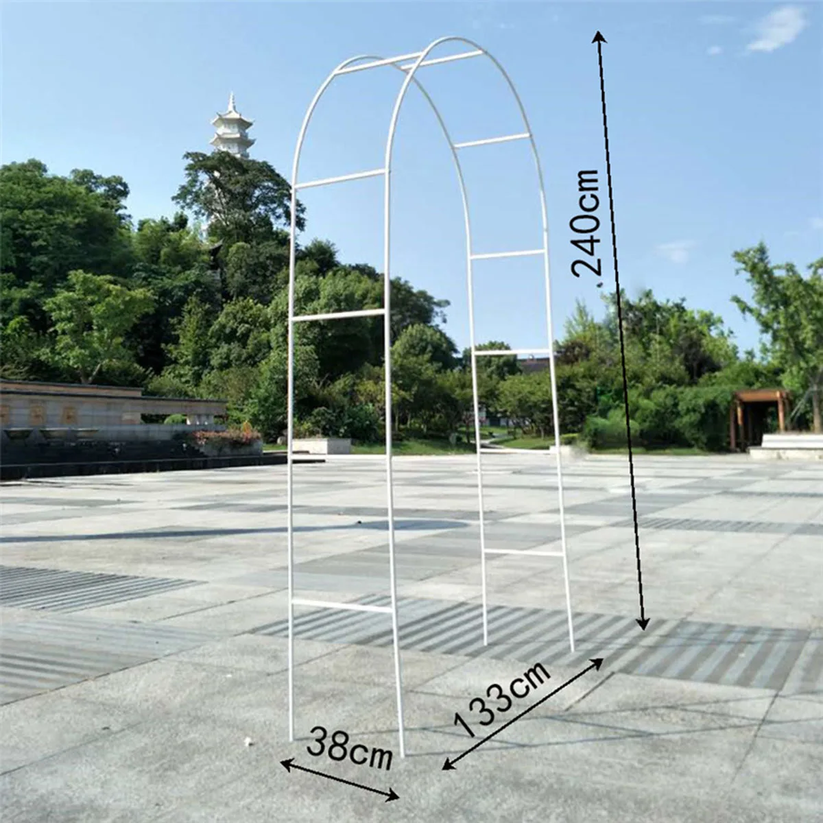 Белая металлическая АРКА вертикальная подставка набор дисплеев Свадебная
