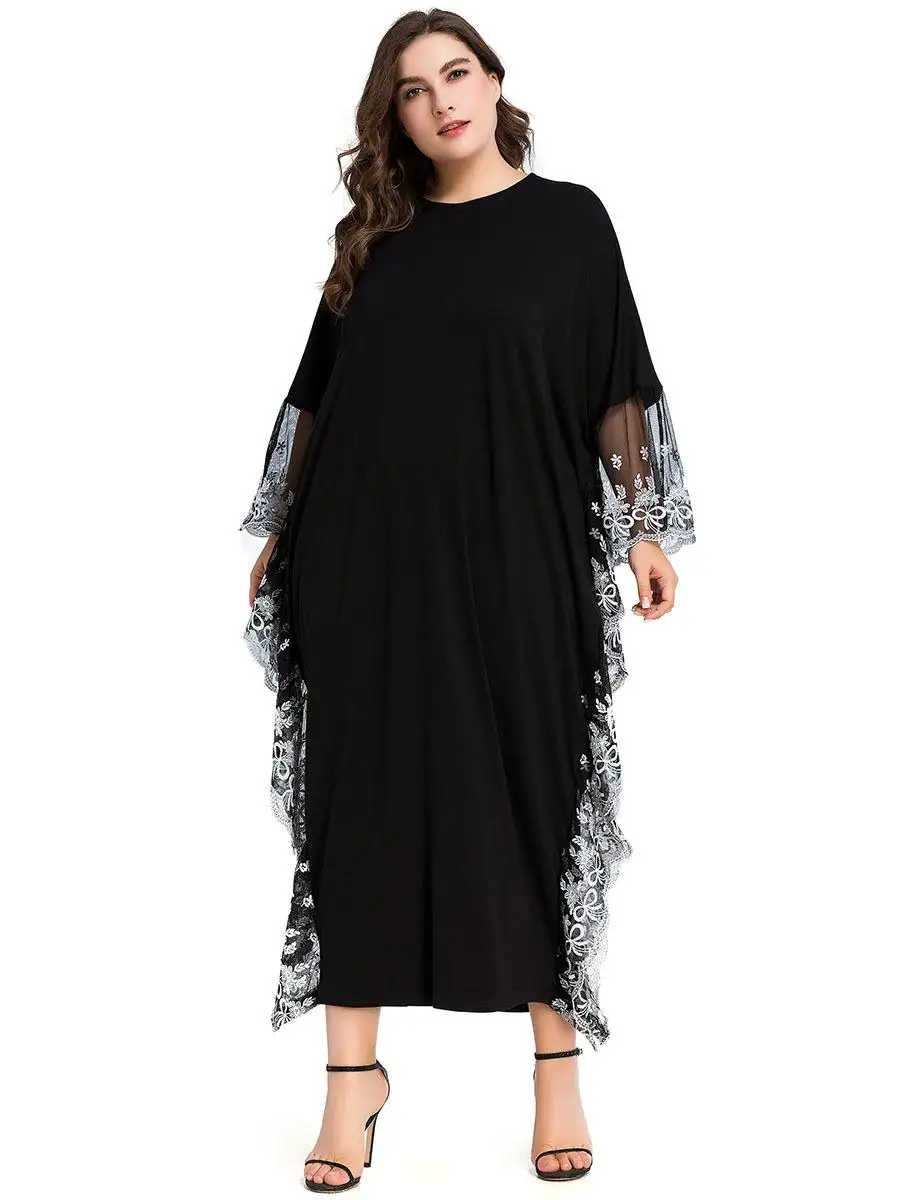 Dubai Abaya Muslim Women Batwing Sleeve Kaftan Farasha Jilbab Islamic Clothing Oversized Dress Loose Plus Size Robe Gown Summer
Dubai Abaya Muslim Women Batwing Sleeve Kaftan Farasha Jilbab Islamic Clothing Oversized Dress Loose Plus Size Robe Gown Summer
