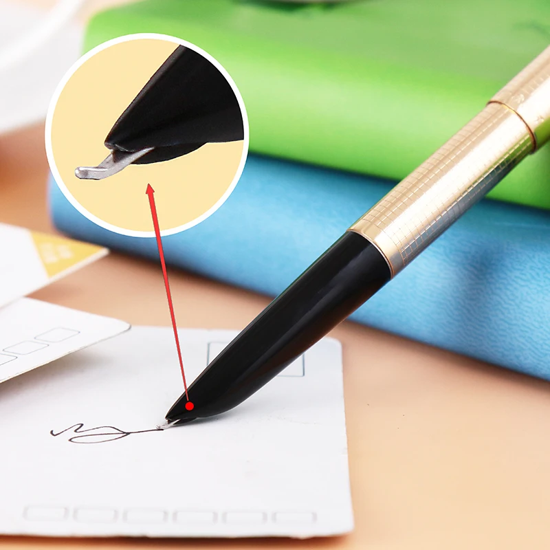 

Hero 335 Pure aluminium calligraphy pen art pen bend nib classics fountain pen FREE shipping