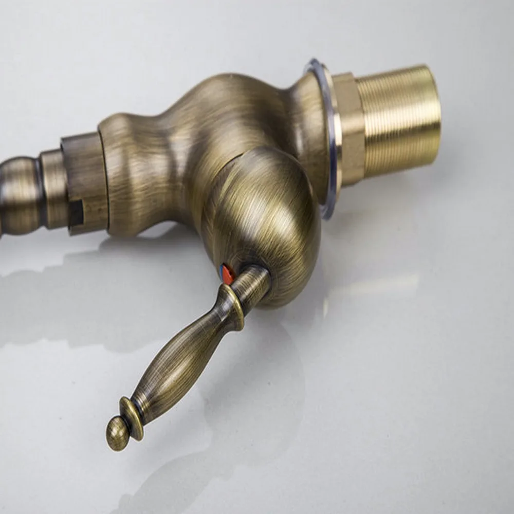 YANKSMART Single Handl Antique Brass Kitchen Cozinha Torneira Deck Mount Brass Vessel Sink Faucets Mixer Taps
YANKSMART Single Handl Antique Brass Kitchen Cozinha Torneira Deck Mount Brass Vessel Sink Faucets Mixer Taps