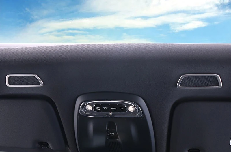 Car Styling 2PCS Stainless Steel Matte Interior Front Car Roof Speaker Frame Cover Trim For VOLVO S90 V90 2017 2018 2019
Car Styling 2PCS Stainless Steel Matte Interior Front Car Roof Speaker Frame Cover Trim For VOLVO S90 V90 2017 2018 2019