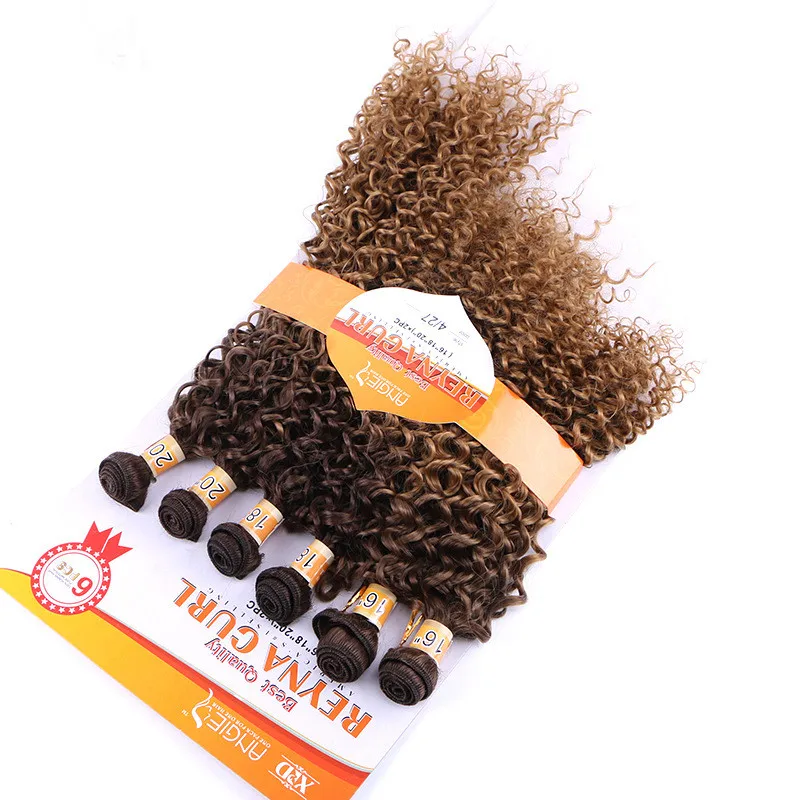 Eunice 6pcs/pack Women's Ombre T4/27 Hair Weaving Kinky Curly Hair Extensions Weft Heat Resistance Synthetic Hair Weave Bundles
Eunice 6pcs/pack Women's Ombre T4/27 Hair Weaving Kinky Curly Hair Extensions Weft Heat Resistance Synthetic Hair Weave Bundles