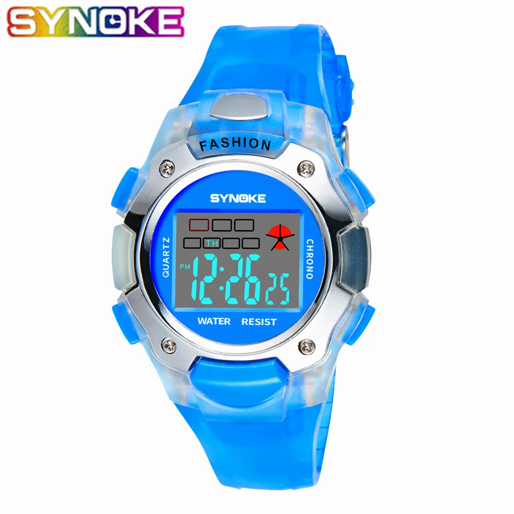SYNOKE Kids Digital Watches Fashion Waterproof Stop Watch Multi-function Children Digital Watch Boys Girls Gifts Relogio
SYNOKE Kids Digital Watches Fashion Waterproof Stop Watch Multi-function Children Digital Watch Boys Girls Gifts Relogio