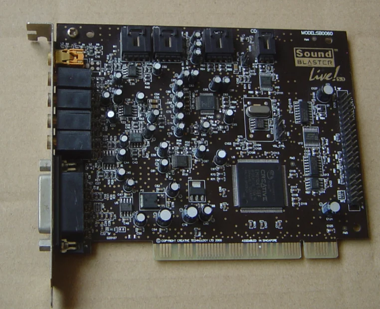 Оригинальная звуковая карта, 5,1 к, SB0060, с позолоченным покрытием, 100% рабочий
Оригинальная звуковая карта, 5,1 к, SB0060, с позолоченным покрытием, 100% рабочий