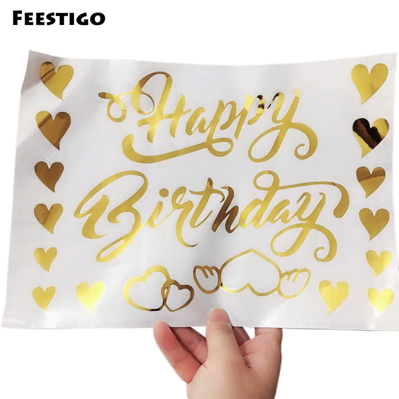 21*29cm Gold/Silver Happy Birthday Transparent Balloon Stickers Wedding Baby Shower Party Stickers For 18inch to 24inch Ballons
21*29cm Gold/Silver Happy Birthday Transparent Balloon Stickers Wedding Baby Shower Party Stickers For 18inch to 24inch Ballons