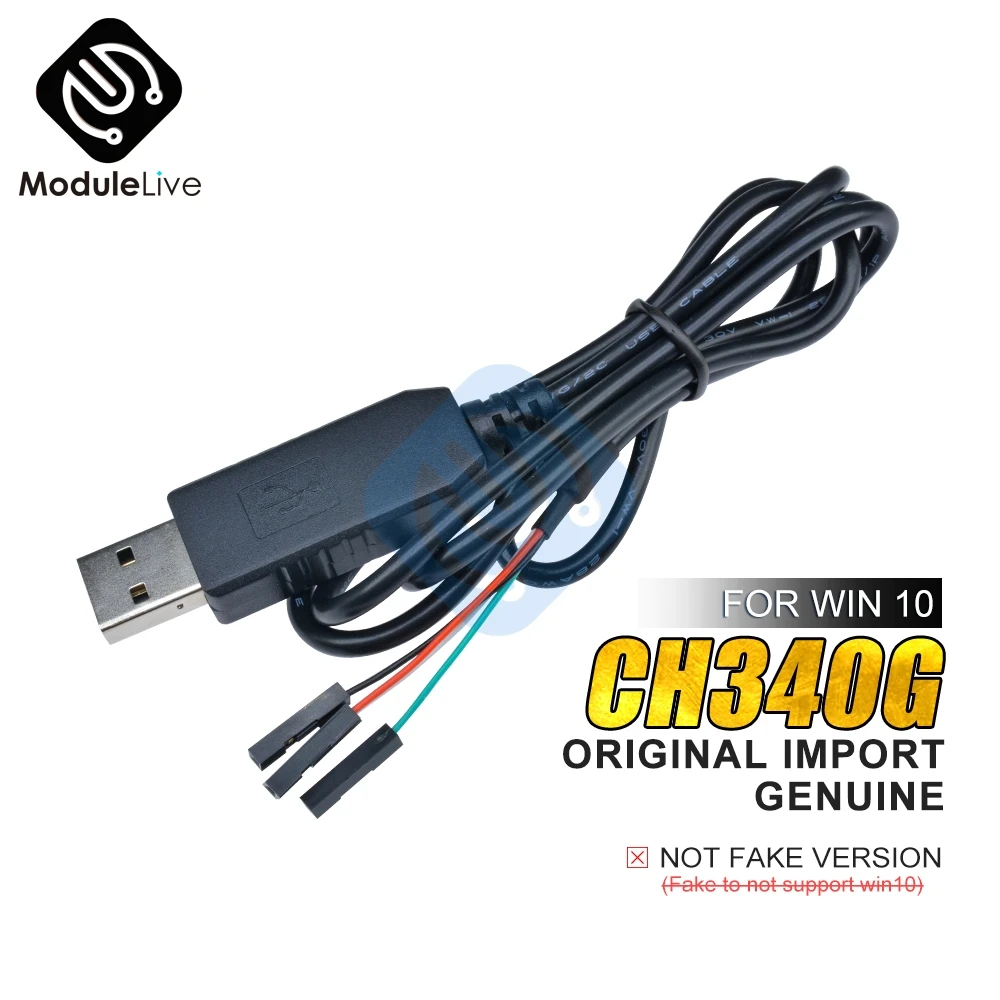 Кабель USB/TTL для Arduino 51, Raspberry Pi, CH340, CH340G, совместим с WIN7/8/10
Кабель USB/TTL для Arduino 51, Raspberry Pi, CH340, CH340G, совместим с WIN7/8/10