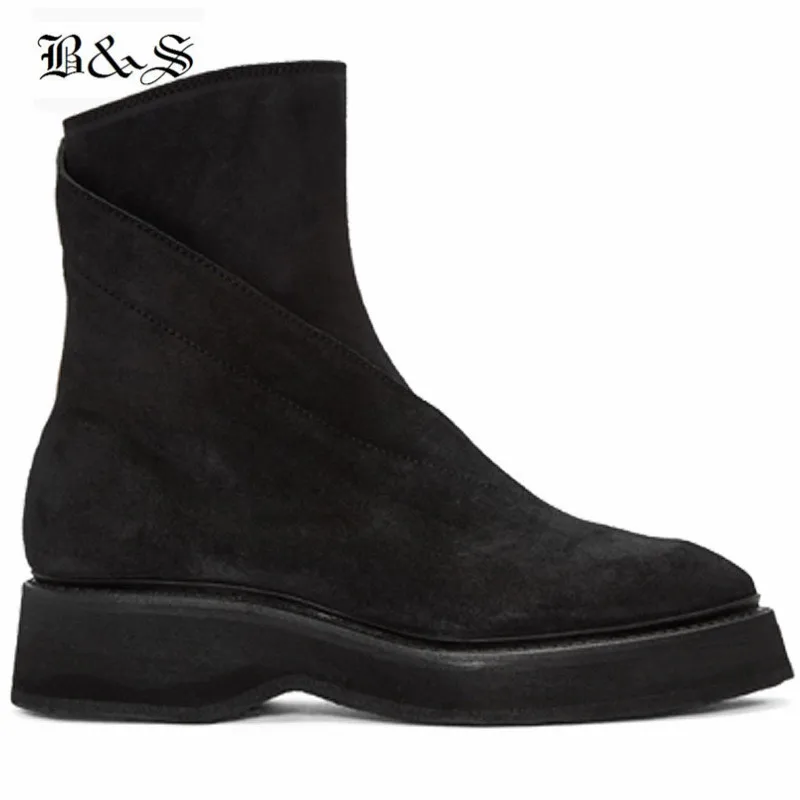 Black& Street Men England vintage Suede Punk Boot Thick sole black Yezy west Diablo Boots
Black& Street Men England vintage Suede Punk Boot Thick sole black Yezy west Diablo Boots
