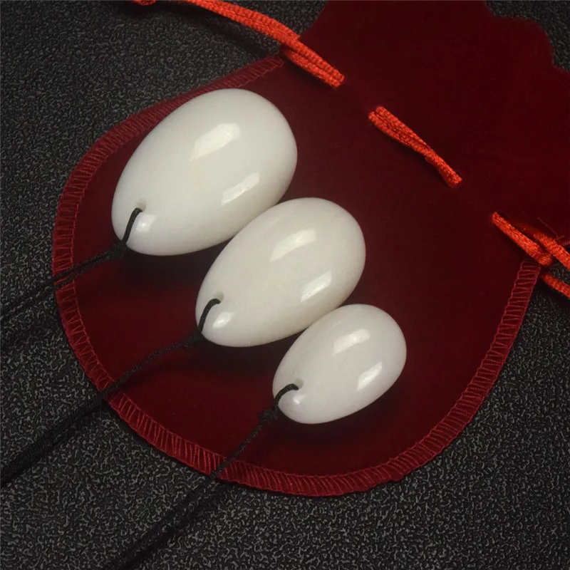 Dillred Jade Eggs Natural White Jade Yoni Eggs Yoni Massage Stone Women Kegel Exercise Pelvic Muscle Vaginal Tighting Ball
Dillred Jade Eggs Natural White Jade Yoni Eggs Yoni Massage Stone Women Kegel Exercise Pelvic Muscle Vaginal Tighting Ball
