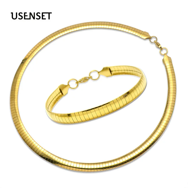 4MM 6MM 8MM Stainless Steel Choker Collar For Women Jewelry Torques Snake Chain Necklace Bracelet Set Gifts For Girls 4-8MM
4MM 6MM 8MM Stainless Steel Choker Collar For Women Jewelry Torques Snake Chain Necklace Bracelet Set Gifts For Girls 4-8MM