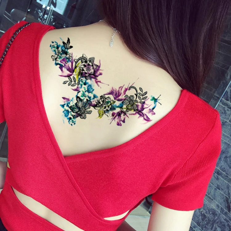 1PC large temporary tattoo sticker 24*13.8cm full flower necklace chain animal Water Transfer body fake tattoo RA021
1PC large temporary tattoo sticker 24*13.8cm full flower necklace chain animal Water Transfer body fake tattoo RA021