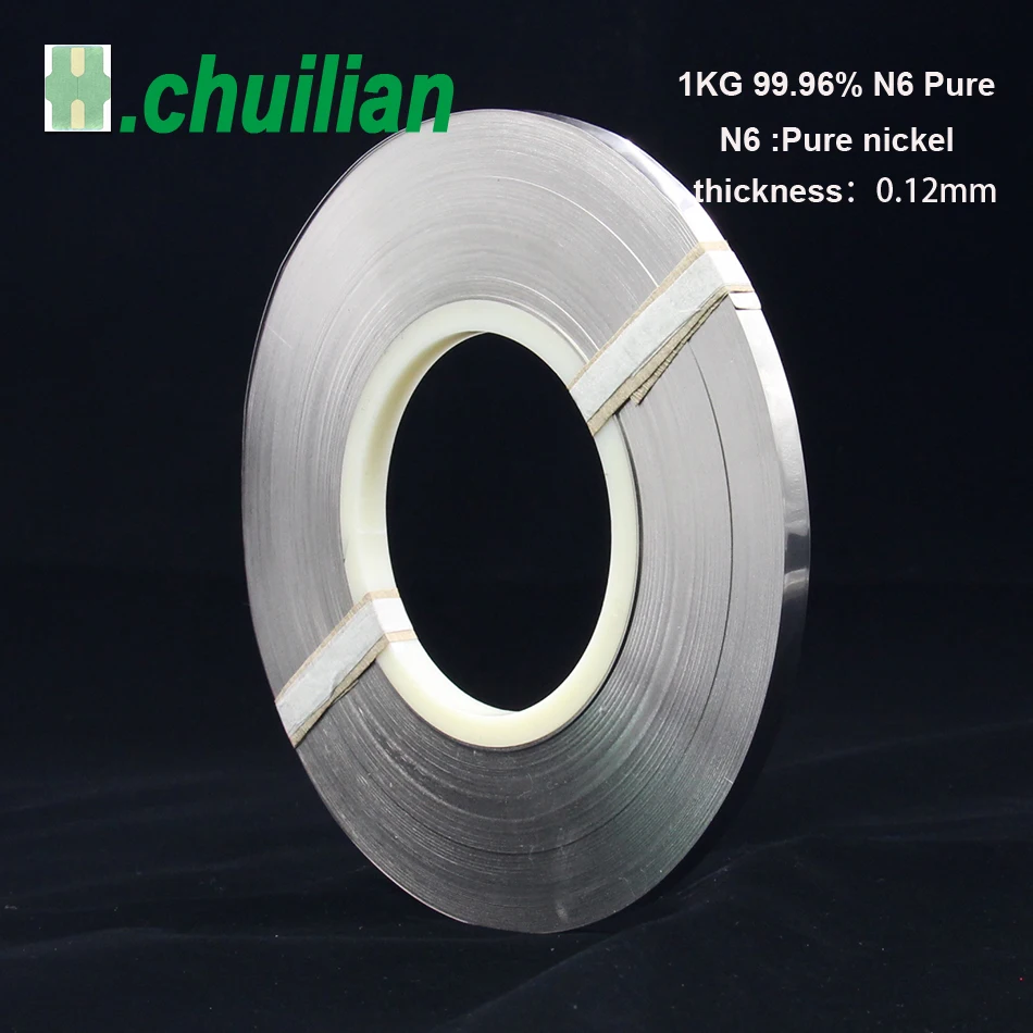 chuilian 0.12mm thickness 1KG 99.96% N6 Pure Nickel Plate Strap Strip Sheets for 18650 battery spot welding machin
chuilian 0.12mm thickness 1KG 99.96% N6 Pure Nickel Plate Strap Strip Sheets for 18650 battery spot welding machin