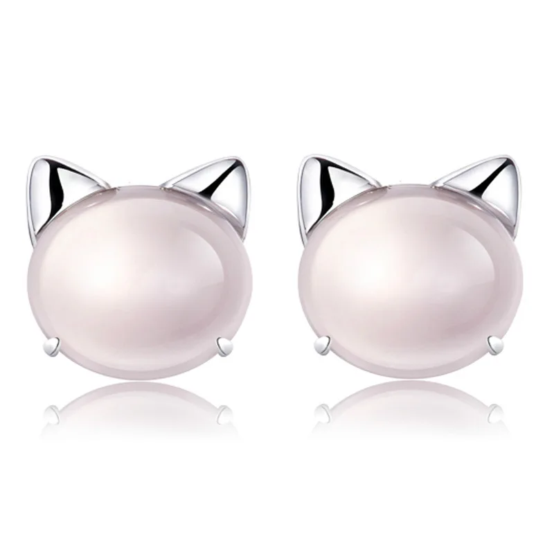 Wholesale 30% Silver Plated Fashion Cute Little Cat Pink Opal Stone Ladies Stud Earrings Jewelry Anti Allergy Women Gift
Wholesale 30% Silver Plated Fashion Cute Little Cat Pink Opal Stone Ladies Stud Earrings Jewelry Anti Allergy Women Gift