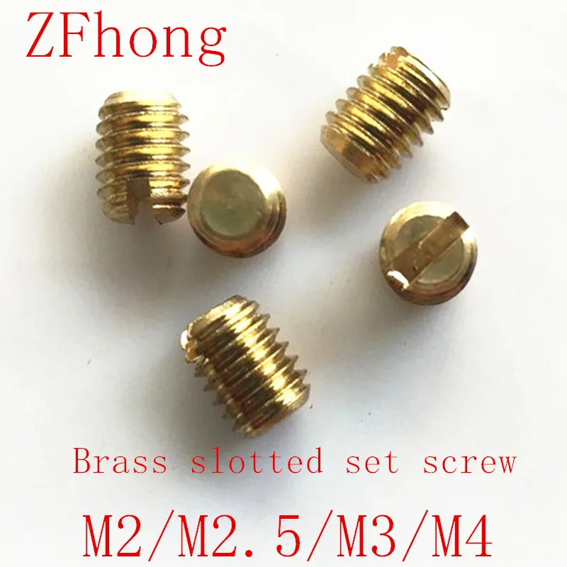 50Pcs M2 M2.5 M3 M4 m5 m6 slotted headless screws grubs flat end tighten bolts screw brass bolt 3-10mm Length
50Pcs M2 M2.5 M3 M4 m5 m6 slotted headless screws grubs flat end tighten bolts screw brass bolt 3-10mm Length