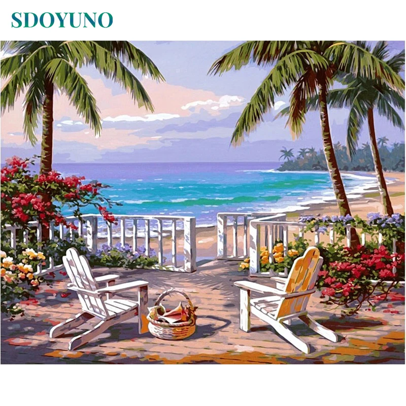 SDOYUNO Frame Seaside Landscape DIY Painting By Numbers Modern Wall Art Coloring By Number Handpainted Oil Painting Home Decor
SDOYUNO Frame Seaside Landscape DIY Painting By Numbers Modern Wall Art Coloring By Number Handpainted Oil Painting Home Decor