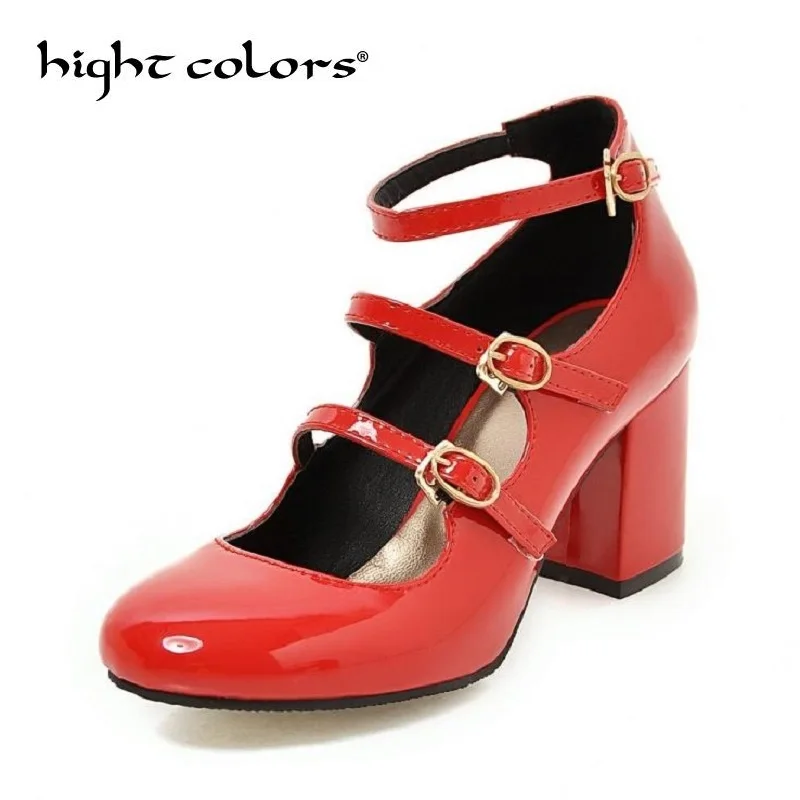 Patent Leather Women Mary Jane Pumps Elegant Ladies Casual Square High Heels Shoes Plus Size 34-43 Red Wedding Shoes Woman
Patent Leather Women Mary Jane Pumps Elegant Ladies Casual Square High Heels Shoes Plus Size 34-43 Red Wedding Shoes Woman