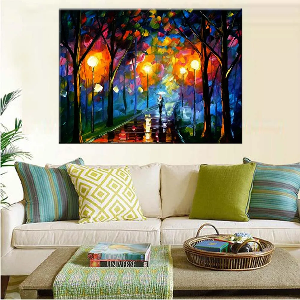 Hand Painted Abstract Palette Knife Night Scenery Light Landscape Canvas Oil Painting Wall Picture Living Room Home Wall Decor
Hand Painted Abstract Palette Knife Night Scenery Light Landscape Canvas Oil Painting Wall Picture Living Room Home Wall Decor