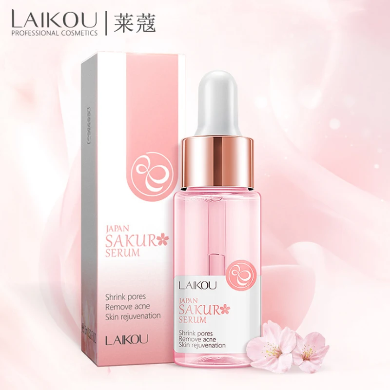 LAIKOU Sakura Face Serum Japan Skin Care Shrink Pores Remove Acne Liquid Moisturizing Face Essence Brighten Skin Serum 15ML
LAIKOU Sakura Face Serum Japan Skin Care Shrink Pores Remove Acne Liquid Moisturizing Face Essence Brighten Skin Serum 15ML