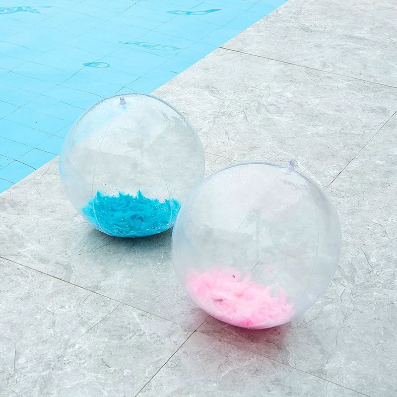 Inflatable transparent PVC play pool entertainment pink feather beach ball water children funny toys outdoor sports
Inflatable transparent PVC play pool entertainment pink feather beach ball water children funny toys outdoor sports