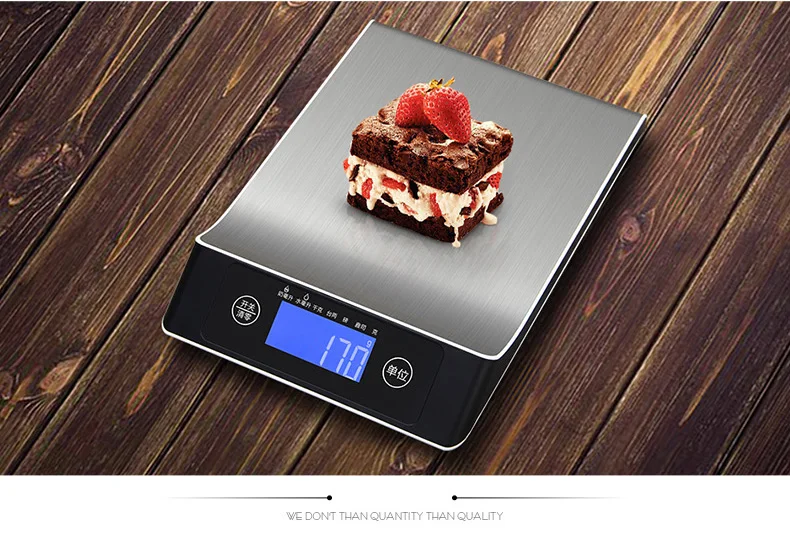 15kg Portable Stainless Steel Digital Kitchen Scales Electronic Balance Backlight LCD Cooking Food Weight Cuisine Precision
15kg Portable Stainless Steel Digital Kitchen Scales Electronic Balance Backlight LCD Cooking Food Weight Cuisine Precision