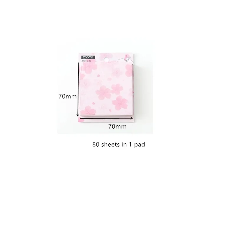 1pcs Sakura Flower Sticky Note 80 Sheets Pink Cherry Blossom Color Memo Record Pad Stationery Gift Office School Supplies A6455
1pcs Sakura Flower Sticky Note 80 Sheets Pink Cherry Blossom Color Memo Record Pad Stationery Gift Office School Supplies A6455