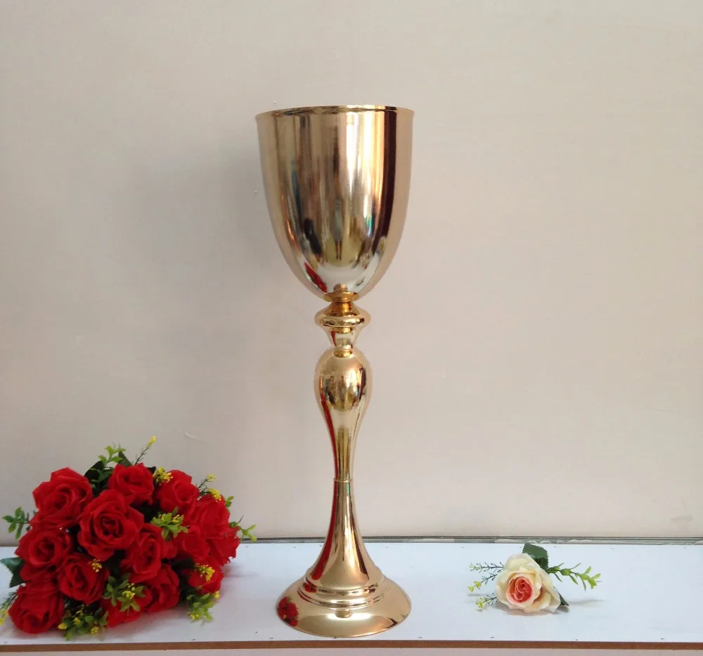 21" Gold Wedding Flower vase Bling Table Centerpiece Sparkling Wedding Decoration 10PCS/LOT
21" Gold Wedding Flower vase Bling Table Centerpiece Sparkling Wedding Decoration 10PCS/LOT