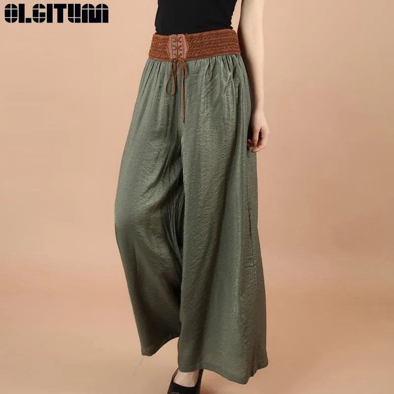 New Fashion Female Wide Leg Pants Women High Waist Stretch Bandage Flare Pants Broad Leg Dance Pants Long Trousers PT285
New Fashion Female Wide Leg Pants Women High Waist Stretch Bandage Flare Pants Broad Leg Dance Pants Long Trousers PT285