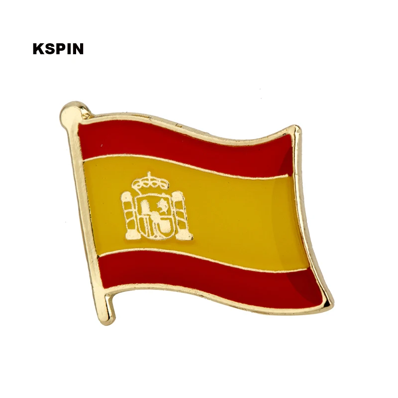 Spain Metal Flag Lapel Pin Badges For Clothes Rozet Set Brooch In Brooches KS-0190
Spain Metal Flag Lapel Pin Badges For Clothes Rozet Set Brooch In Brooches KS-0190