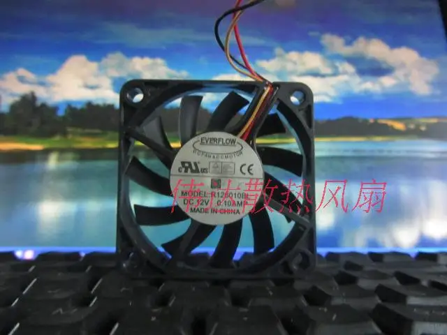Original EVERFLOW MODEL R126010BL 6010 DC 12V 0.10AMP 60 * 60 * 10MM Cooling Fan
Original EVERFLOW MODEL R126010BL 6010 DC 12V 0.10AMP 60 * 60 * 10MM Cooling Fan