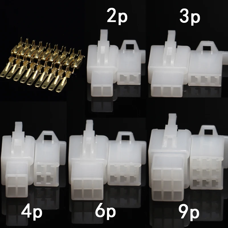 50sets 2.8mm 2/3/4/6/9 pin Automotive 2.8 Electrical wire Connector Male Female cable terminal plug Kits Motorcycle ebike car
50sets 2.8mm 2/3/4/6/9 pin Automotive 2.8 Electrical wire Connector Male Female cable terminal plug Kits Motorcycle ebike car