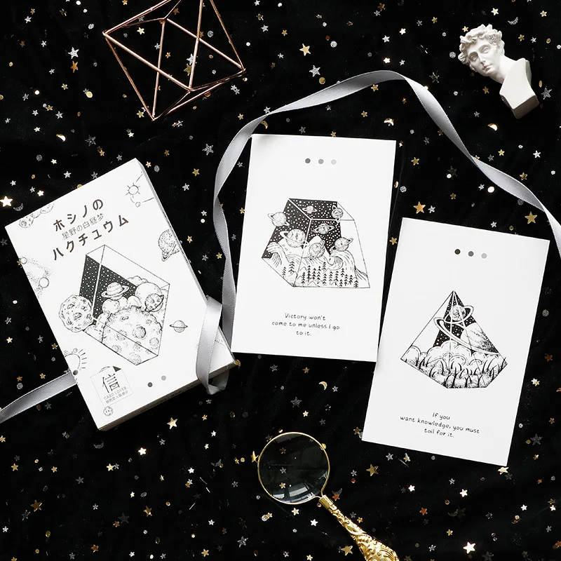 30pcs black white fantasy world style card multi-use Scrapbooking party invitation DIY Decoration gift message card postcard
30pcs black white fantasy world style card multi-use Scrapbooking party invitation DIY Decoration gift message card postcard