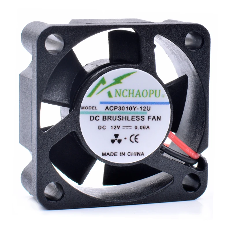 Brand new original ANCHAOPU ACP3010Y-12U 3cm 30mm 3010 30x30x10mm 12V 0.06A router micro cooling fan
Brand new original ANCHAOPU ACP3010Y-12U 3cm 30mm 3010 30x30x10mm 12V 0.06A router micro cooling fan