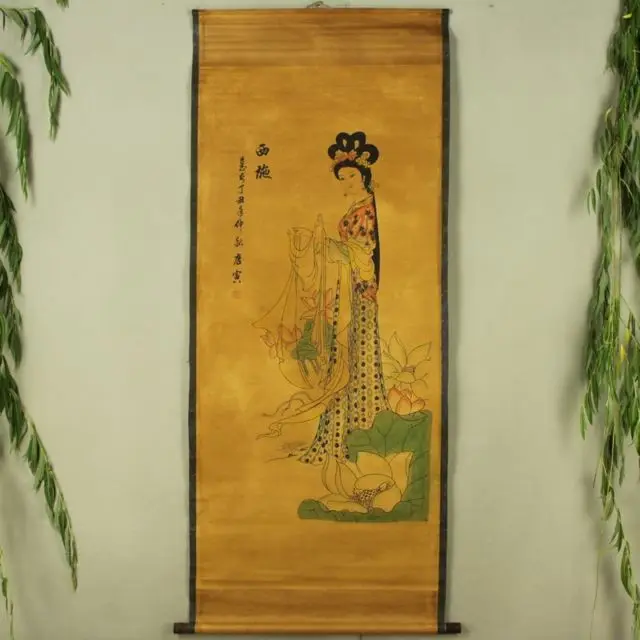 China Antique collection Boutique Calligraphy and painting Four big beauty Xi Shi diagram
China Antique collection Boutique Calligraphy and painting Four big beauty Xi Shi diagram