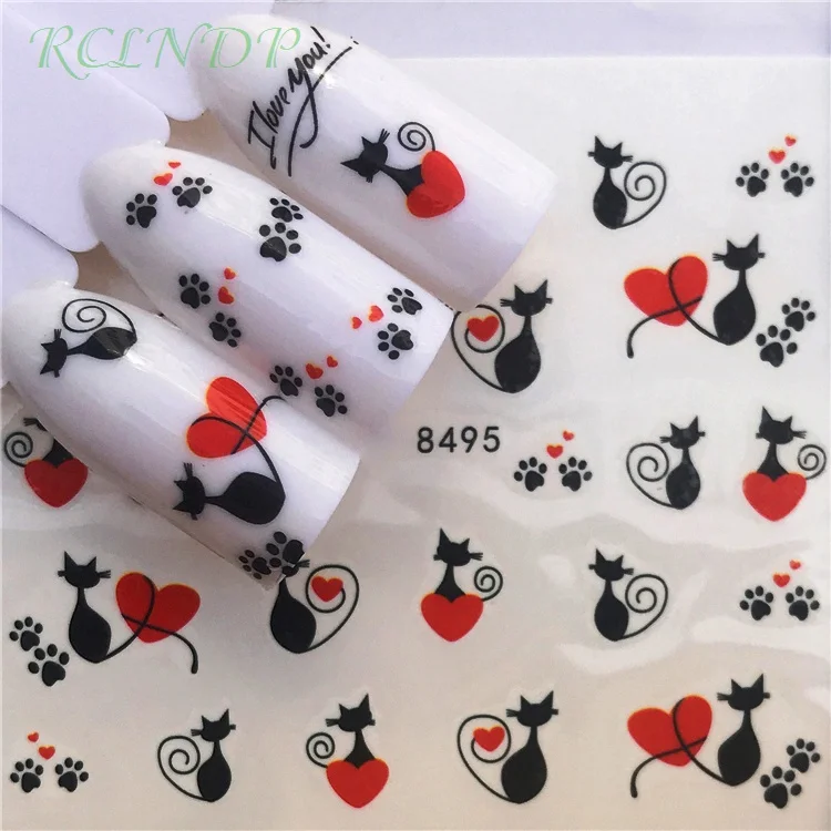 Nail sticker art decoration slider Cat Fox Owl dog adhesive Water Transfer decals manicure lacquer accessoires polish foil
Nail sticker art decoration slider Cat Fox Owl dog adhesive Water Transfer decals manicure lacquer accessoires polish foil