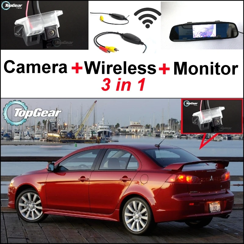 3 in1 Special Rear View Camera + Wireless Receiver + Mirror Monitor Easy Back Up Parking System For Mitsubishi Lancer 2007~2015
3 in1 Special Rear View Camera + Wireless Receiver + Mirror Monitor Easy Back Up Parking System For Mitsubishi Lancer 2007~2015