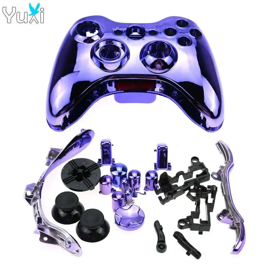 Чехол для геймпада YuXi Chrome, 8 цветов, чехол для Xbox 360, корпус с полными настраиваемыми кнопками, аналоговые бамперы
Чехол для геймпада YuXi Chrome, 8 цветов, чехол для Xbox 360, корпус с полными настраиваемыми кнопками, аналоговые бамперы