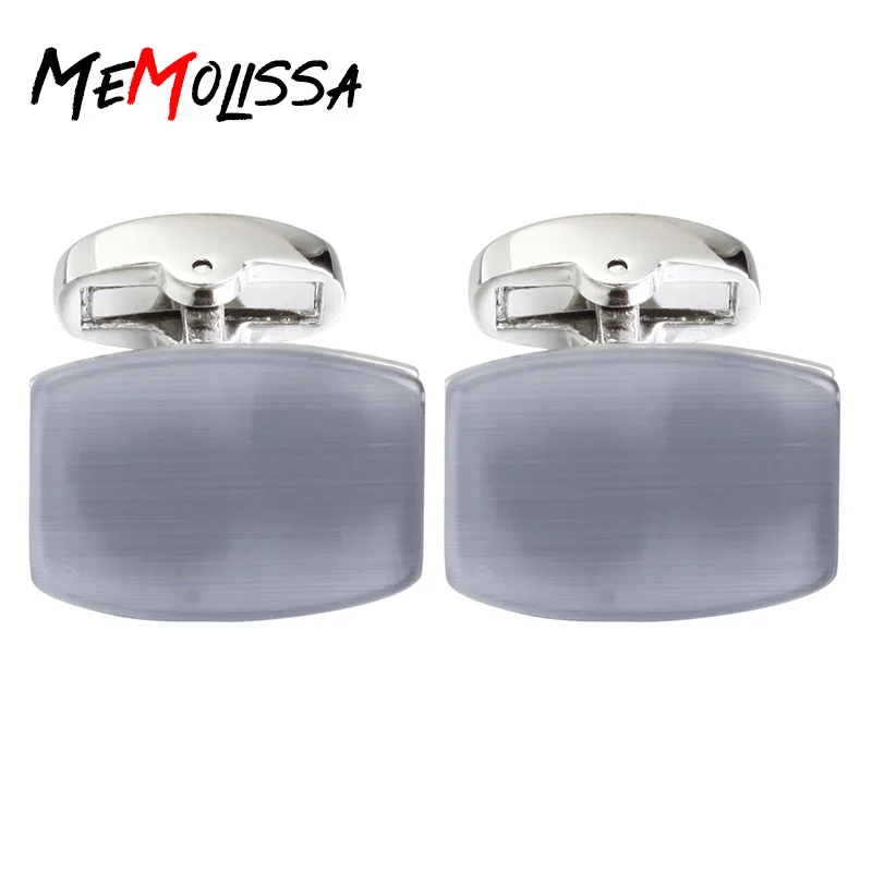 MeMolissa Gray Opals Classic Business Shirt Cufflinks for mens Brand cuff button cuff links High Quality abotoaduras Jewelry
MeMolissa Gray Opals Classic Business Shirt Cufflinks for mens Brand cuff button cuff links High Quality abotoaduras Jewelry