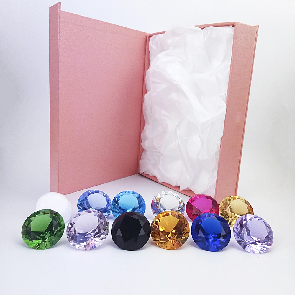 40mm 12pcs/Set Mix Color k9 Crystal Diamond Shining Stone Promotion Gift Crystal Diamond Paperweight Wedding Home Decor
40mm 12pcs/Set Mix Color k9 Crystal Diamond Shining Stone Promotion Gift Crystal Diamond Paperweight Wedding Home Decor