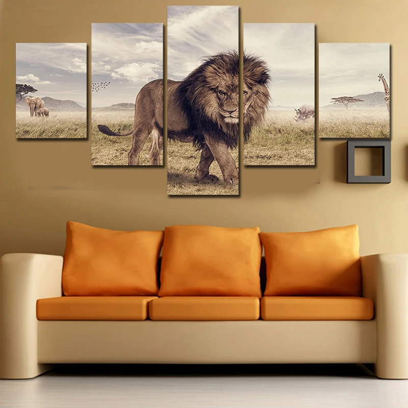 Hot Unframed Leo 5 Pcs Abstract HD Lion Wall Picture Decorative Art Print Painting On Canvas For Living Room Home Decoration
Hot Unframed Leo 5 Pcs Abstract HD Lion Wall Picture Decorative Art Print Painting On Canvas For Living Room Home Decoration