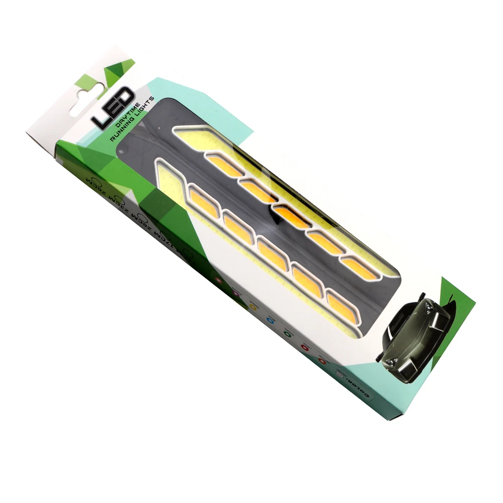 1Pair COB 100 SMD 8000K LED DRL Daytime Running Lights White with Yellow Turn Signal Driving Lamp Bar IP65 Waterproof DC 12V
1Pair COB 100 SMD 8000K LED DRL Daytime Running Lights White with Yellow Turn Signal Driving Lamp Bar IP65 Waterproof DC 12V