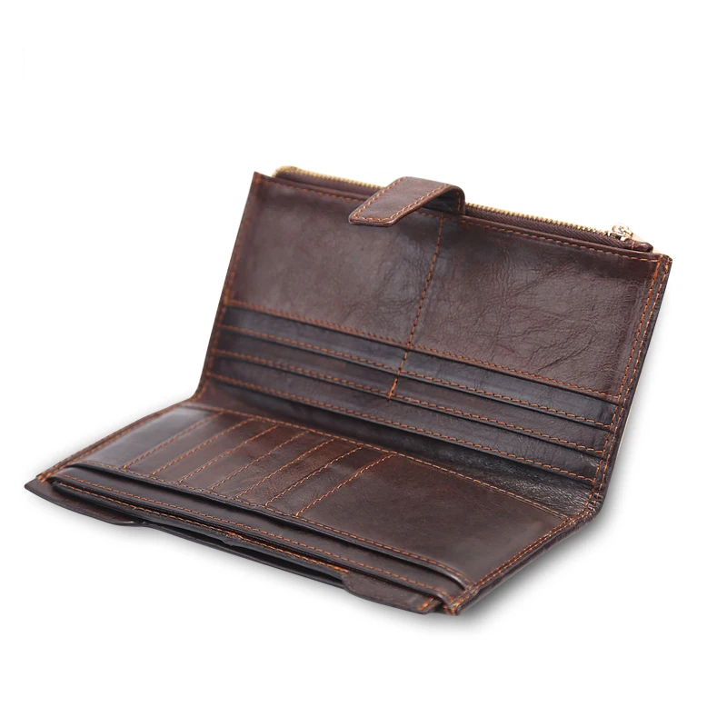 Genuine Leather Men Purse Clutch Money Bag New Oil Wax Cowhide Famous Brand Large Capacity Card Holder Pocket Long Handy Wallet
Genuine Leather Men Purse Clutch Money Bag New Oil Wax Cowhide Famous Brand Large Capacity Card Holder Pocket Long Handy Wallet
